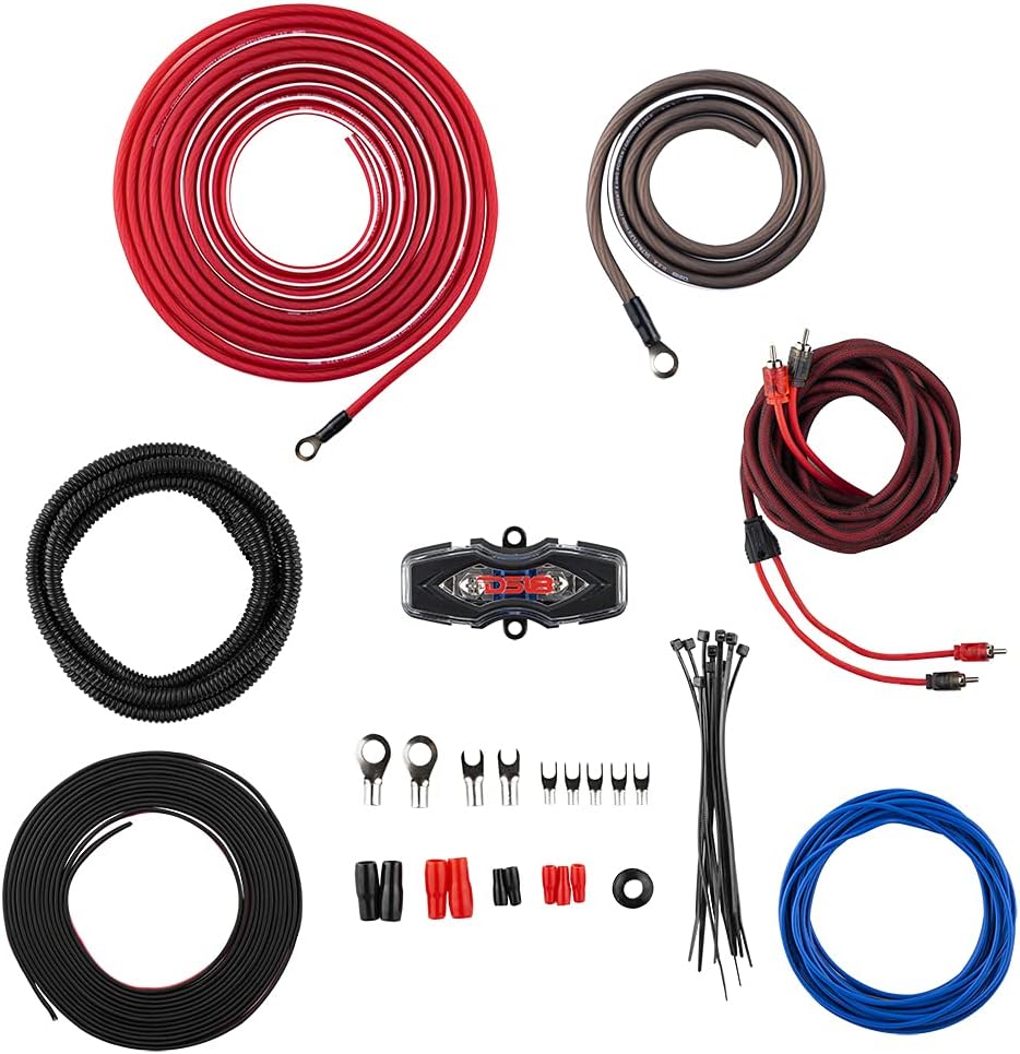 0 Gauge Amp Kit Amplifier Install Wiring Cables H80503