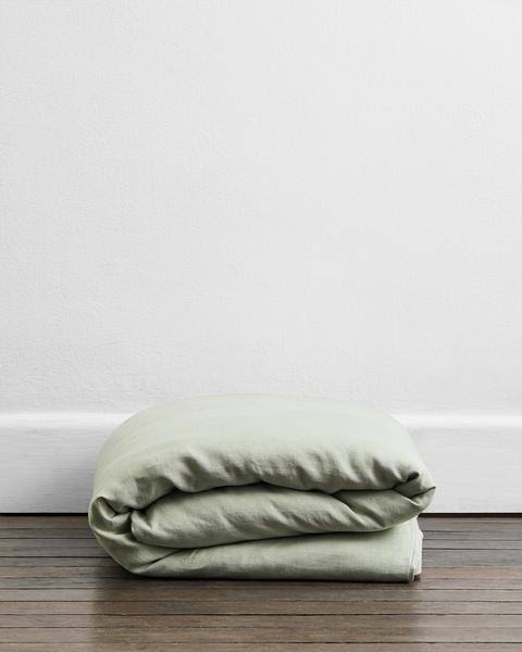 Sage 100% Flax Linen Duvet Cover Twin/Twin XL C6194