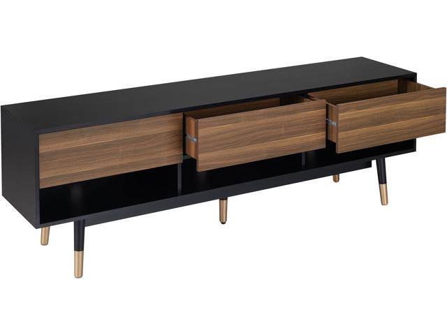 Black 3-Drawer TV Console Z27607