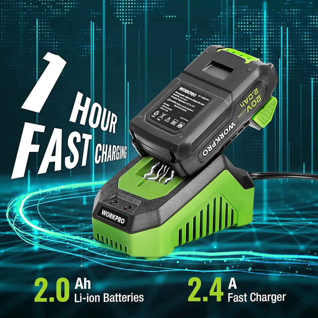 20V Cordless Impact Wrench with 4Pcs Drive Impact Sockets U37554