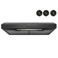 Black Stainless Steel Under Cabinet Range Hood G6894