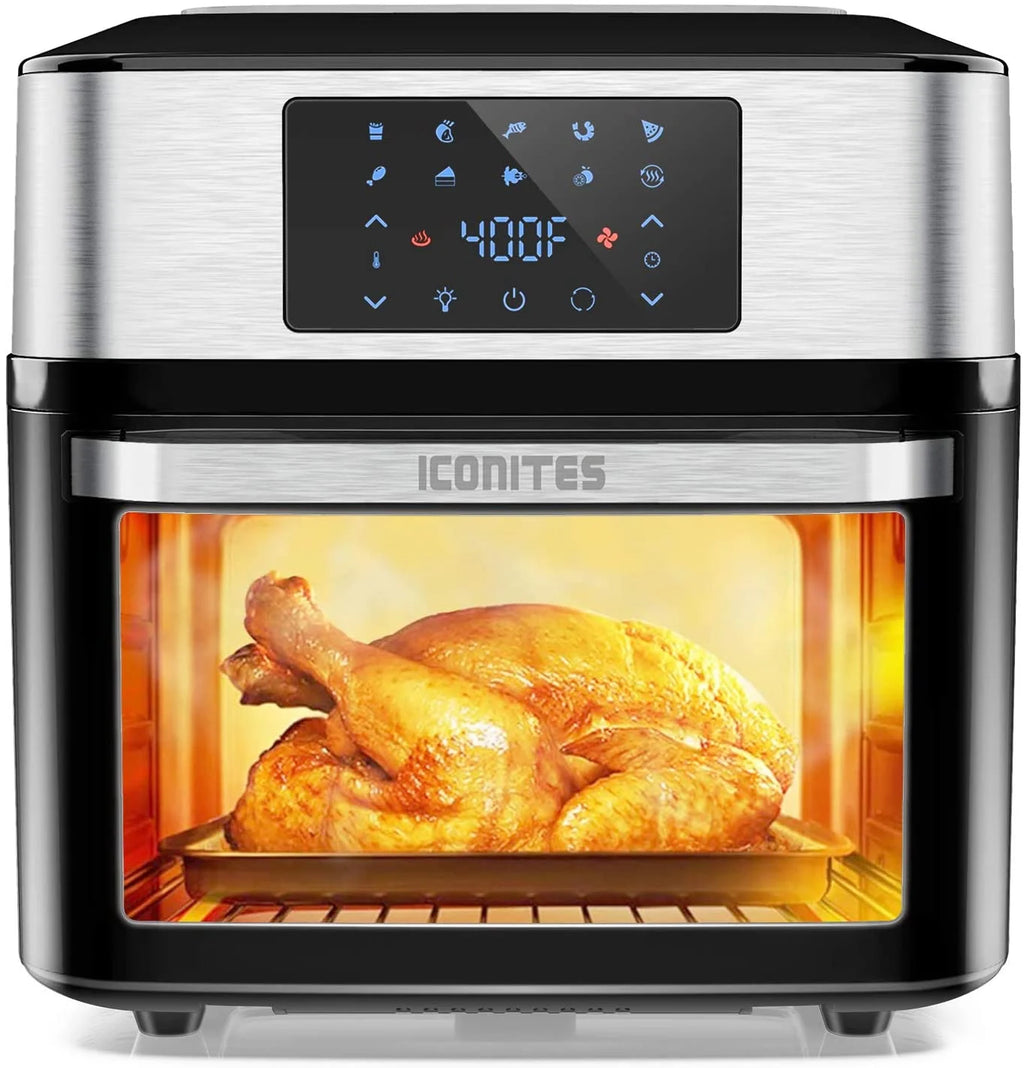 10-in-1 20 Quart Air Fryer Toaster Oven Combo with Rotisserie Dehydrator P3739