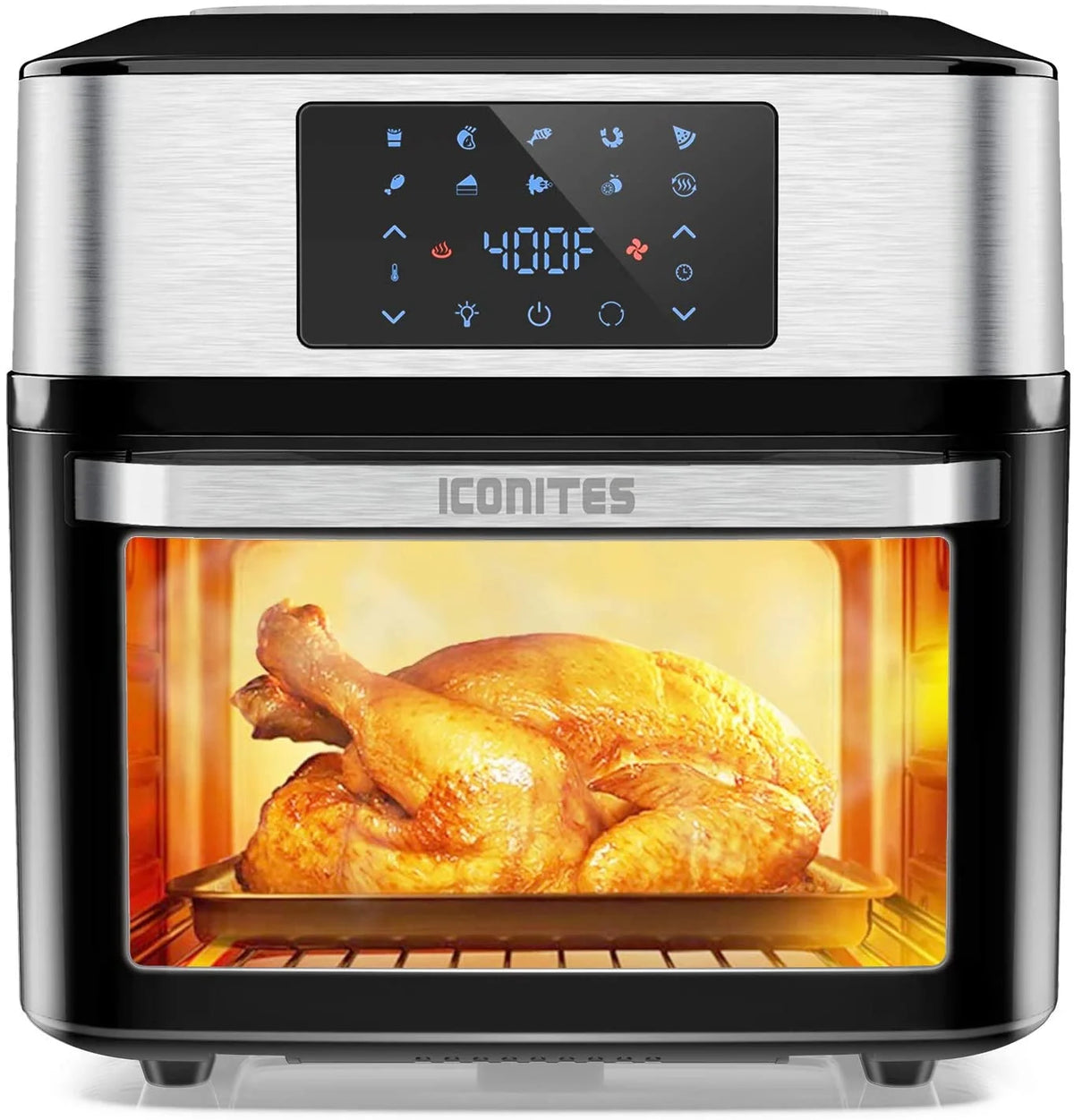 10-in-1 20 Quart Air Fryer Toaster Oven Combo with Rotisserie Dehydrator P3739