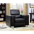 Black Leatherette Arm Chair S590950