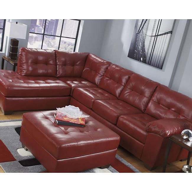 Red Left Arm Facing Sectional B1343