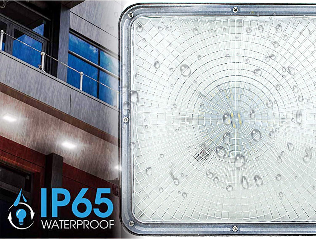 2 Pack 45W LED Canopy Lights, 9.5 x 9.5, 120V 277V G257