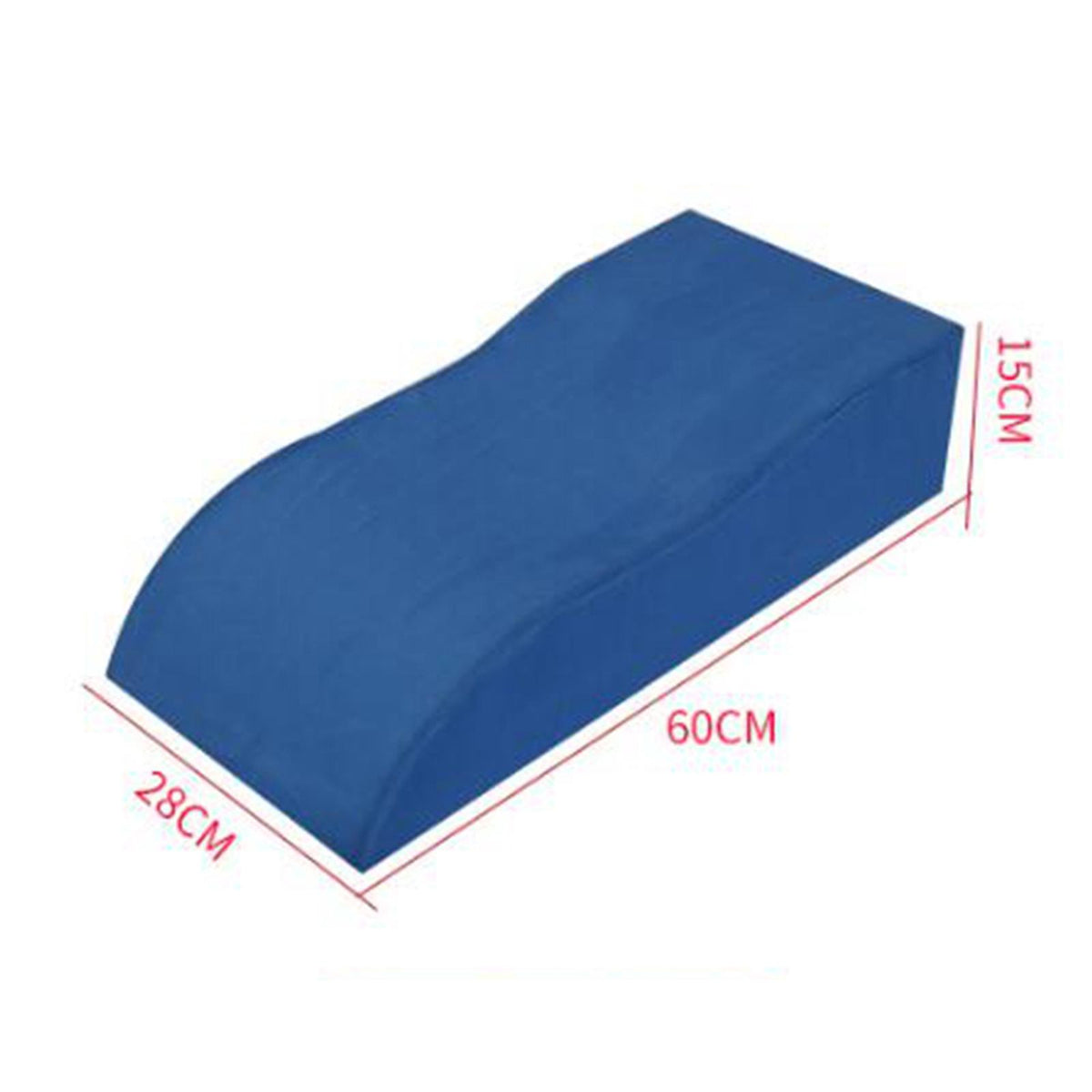 Blue Linen Curved Camping Pillow Y852