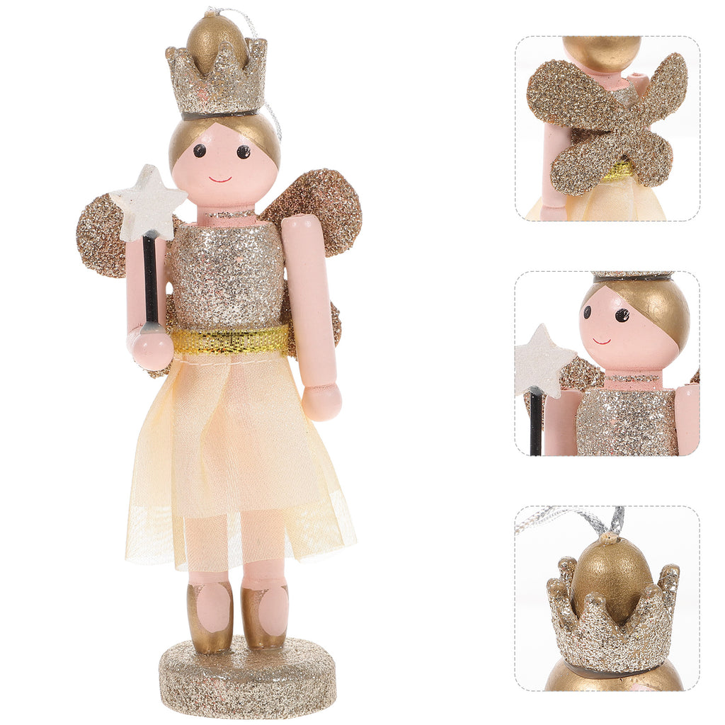 3Pcs Wooden Nutcracker Doll Toys P78458