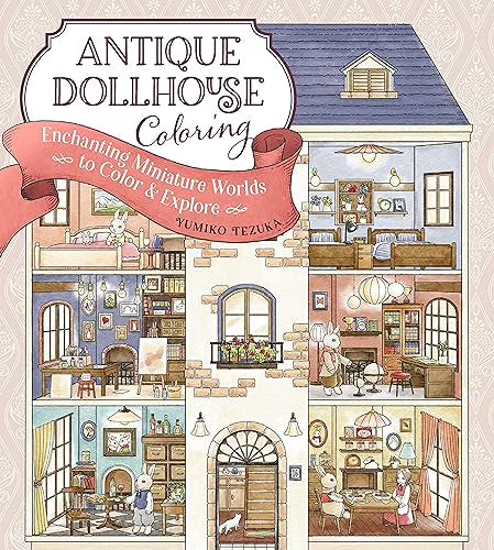 Antique Dollhouse Coloring Paperback I626292