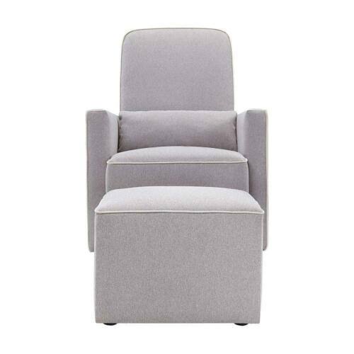 Grey Swivel Glider and Ottoman G175