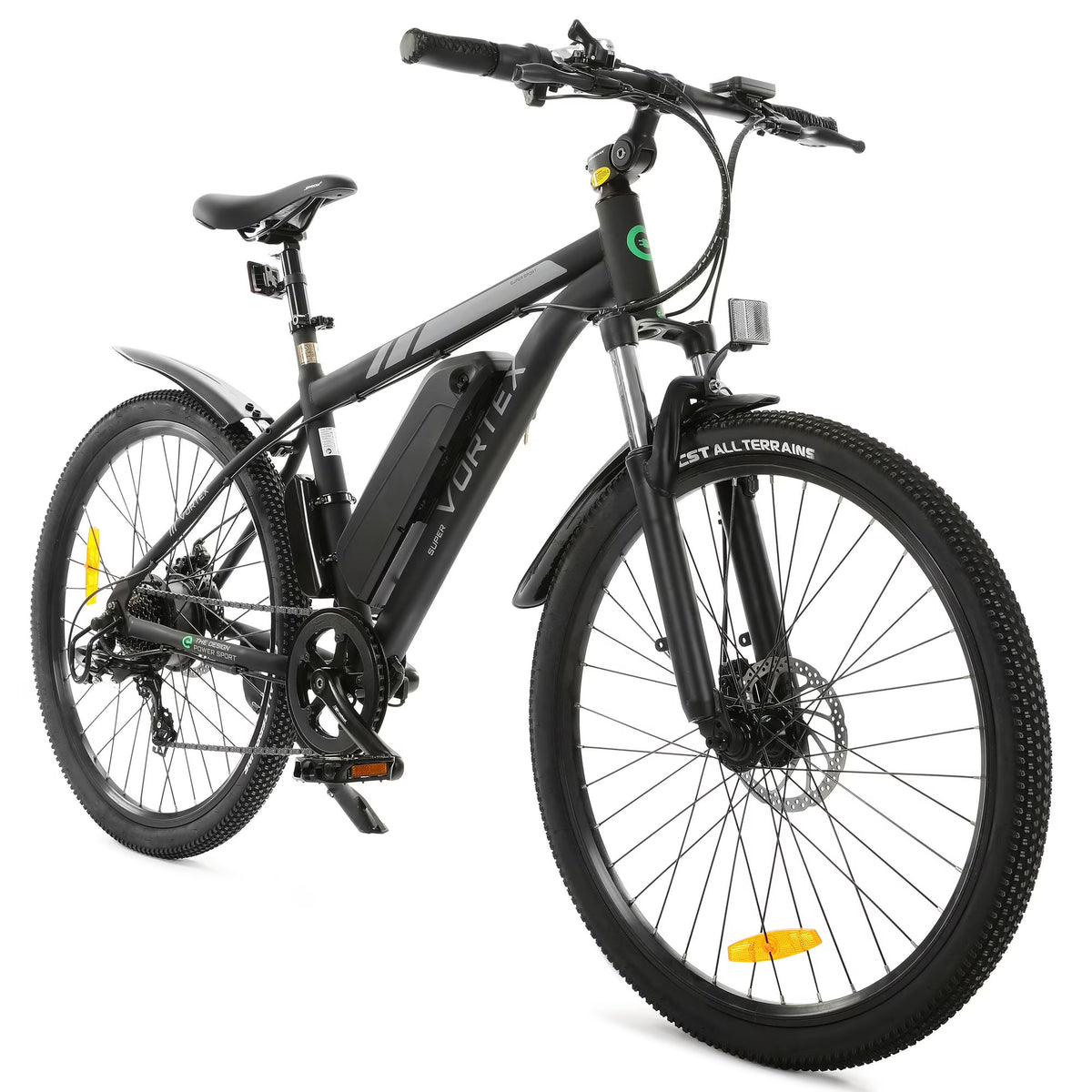 Black 26 In. 36 V 350 W 12.5 AH 7 Speed Electric Bike A283