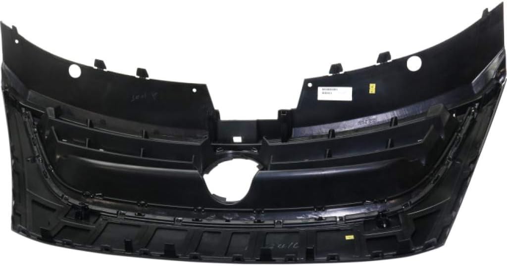 Primed Black Plastic Grille Assembly with Chrome Molding and Distance Sensor Hole Q1622