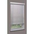 Cordless Faux Wood Blind, White, 21x22w x 52 J925900