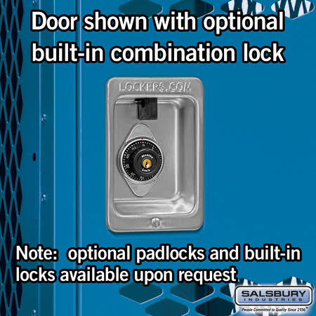 Blue Vented Metal Locker L587