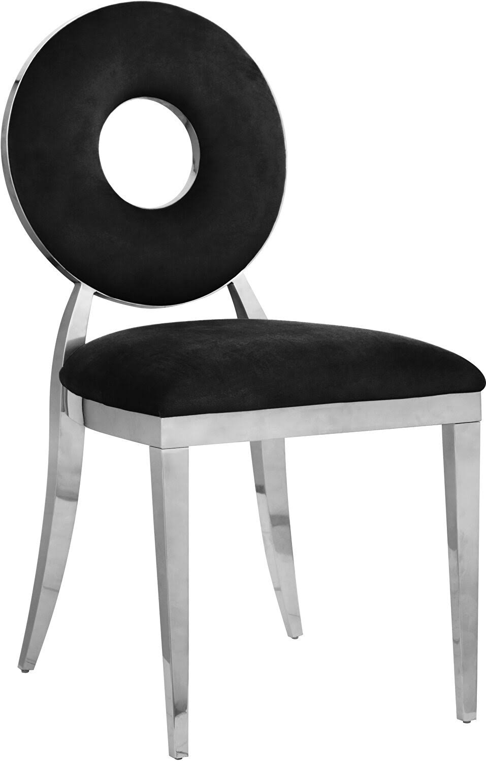 Black Velvet Dining Chair (Set of 2) S2067