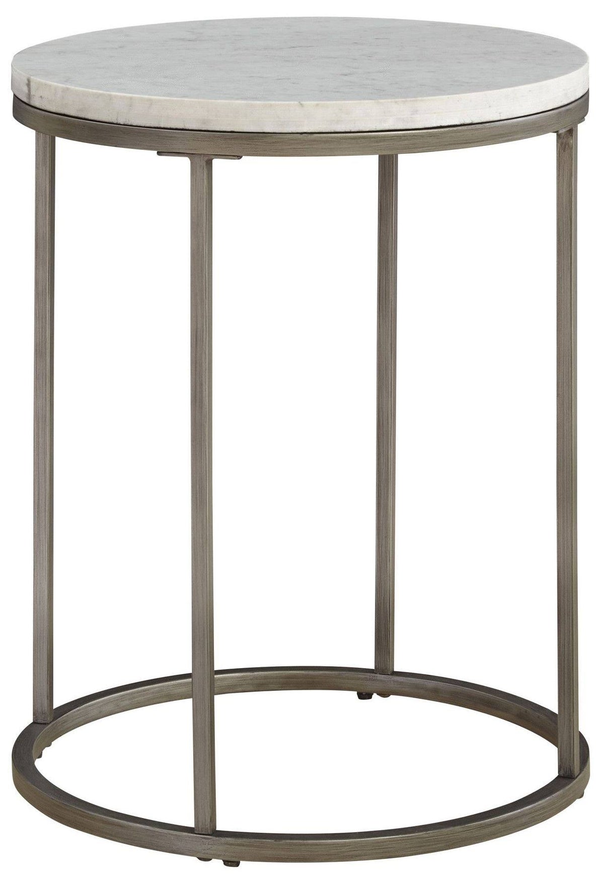 Rectangular End Table with White Marble Top M594763
