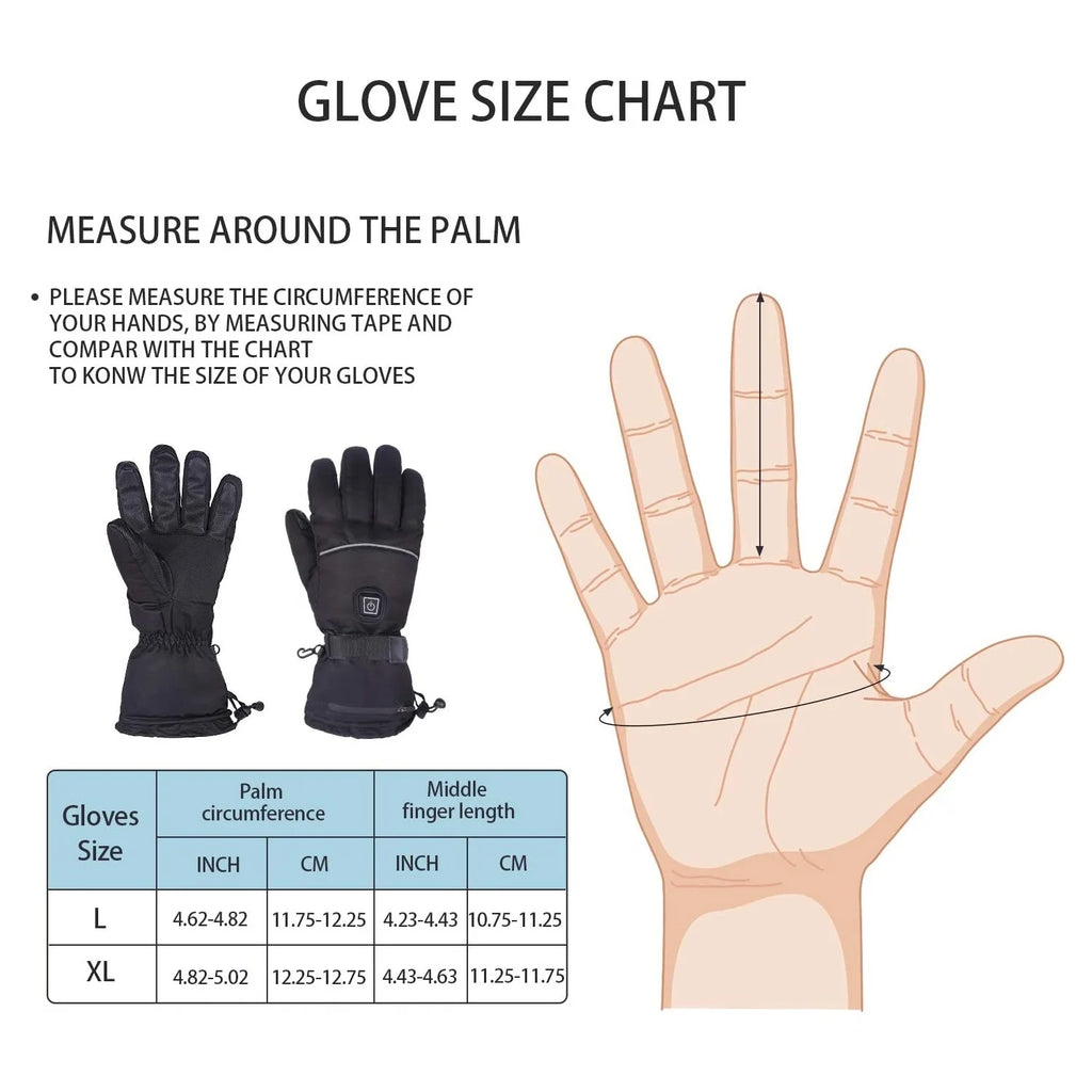 Rechargeable Battery Heated Winter Gloves G2947