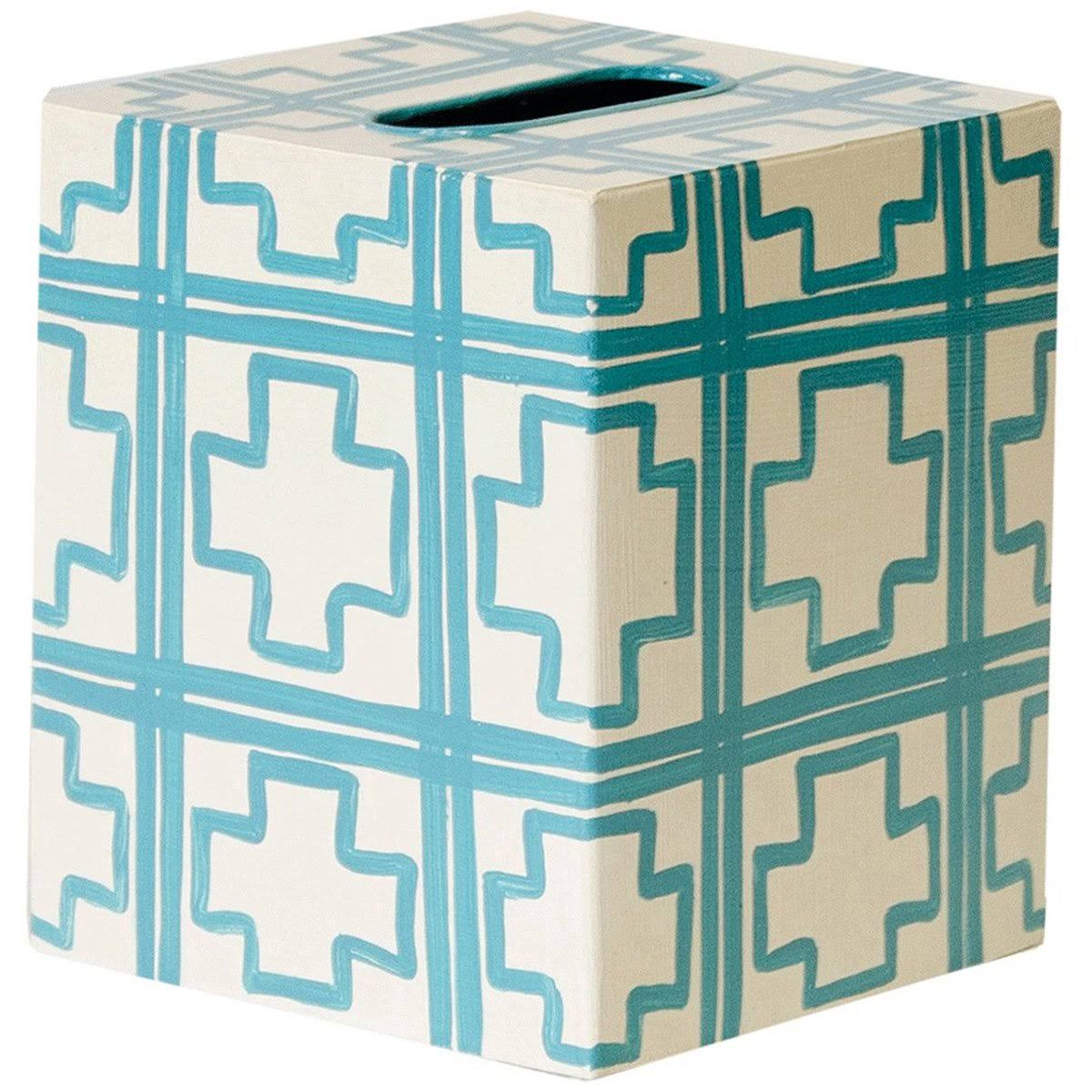 Kleenex Box Cream with Orange Squares X81116