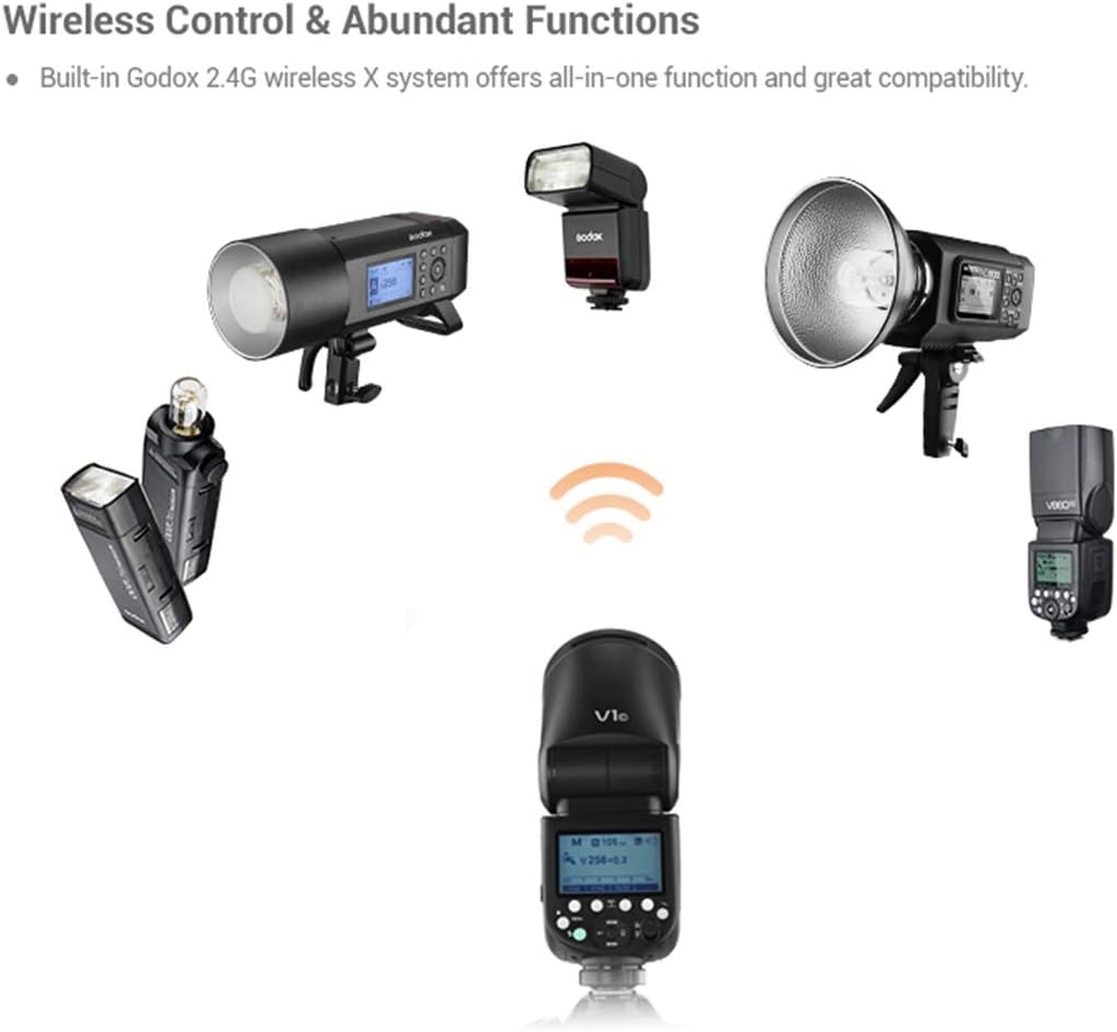 76Ws TTL Flash with AK-R1 Pocket Flash Light Accessories Kit, 5600±200k, 480 Full Power Shots, 1.5 sec. Recycle Time, Rechargeable 7.2V 2600mAh Li-ion Battery R1582