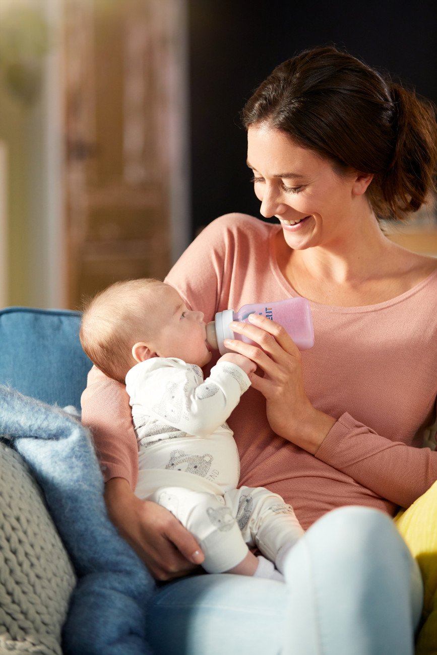 Pink Anti-colic Baby Bottle 9oz 4pk C16609