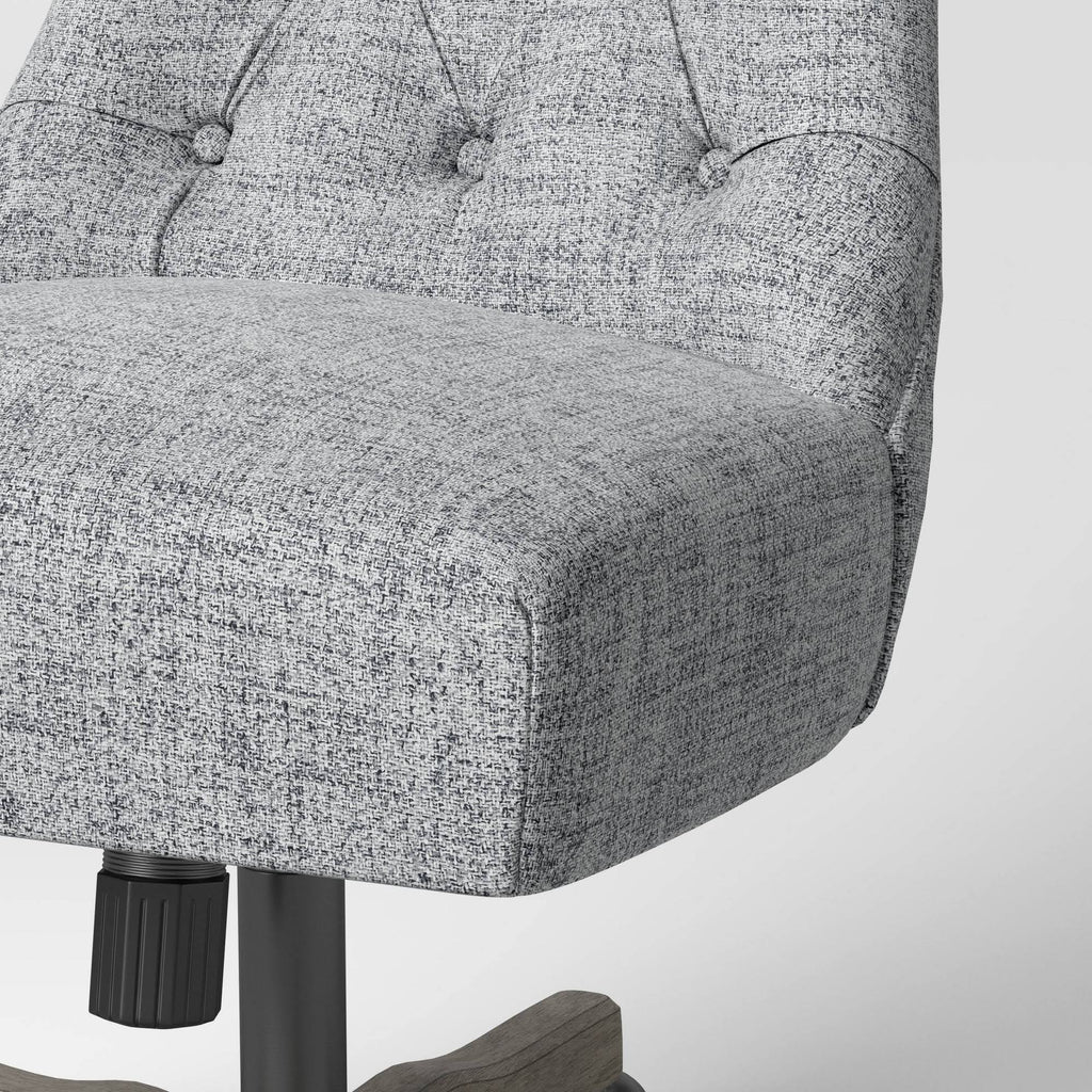 Tufted Back Office Chair Light Gray E446744