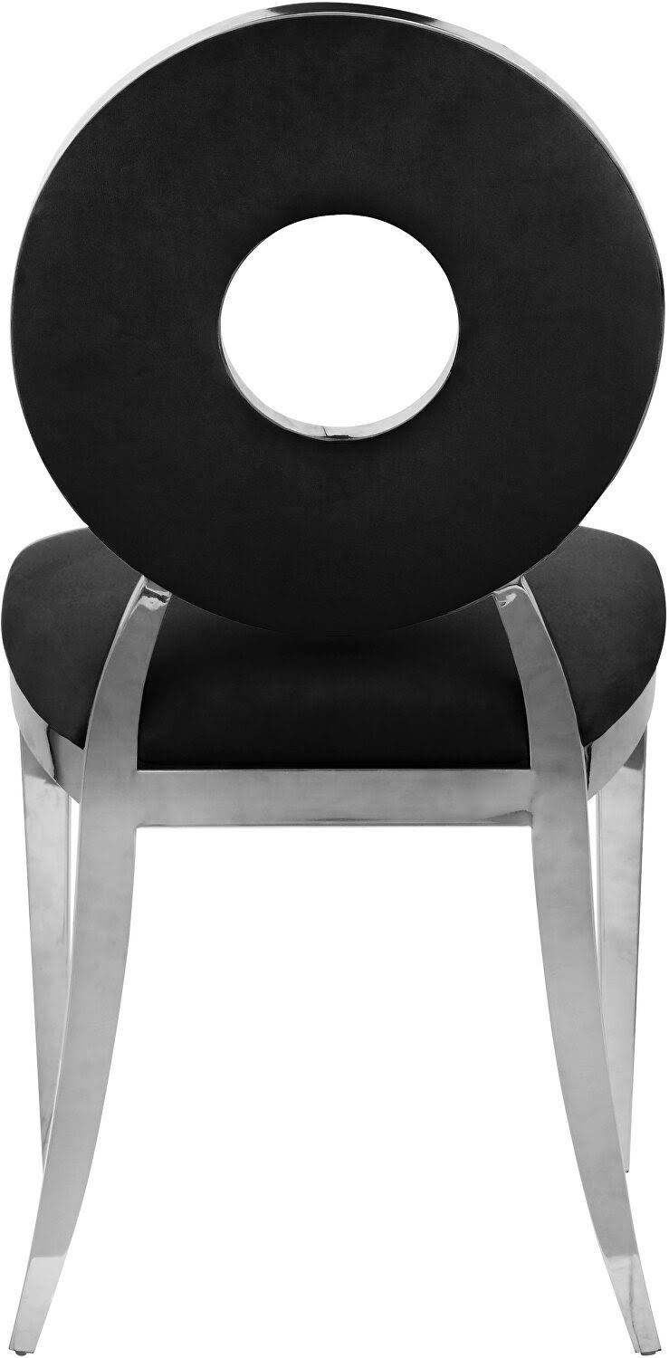 Black Velvet Dining Chair (Set of 2) S2067