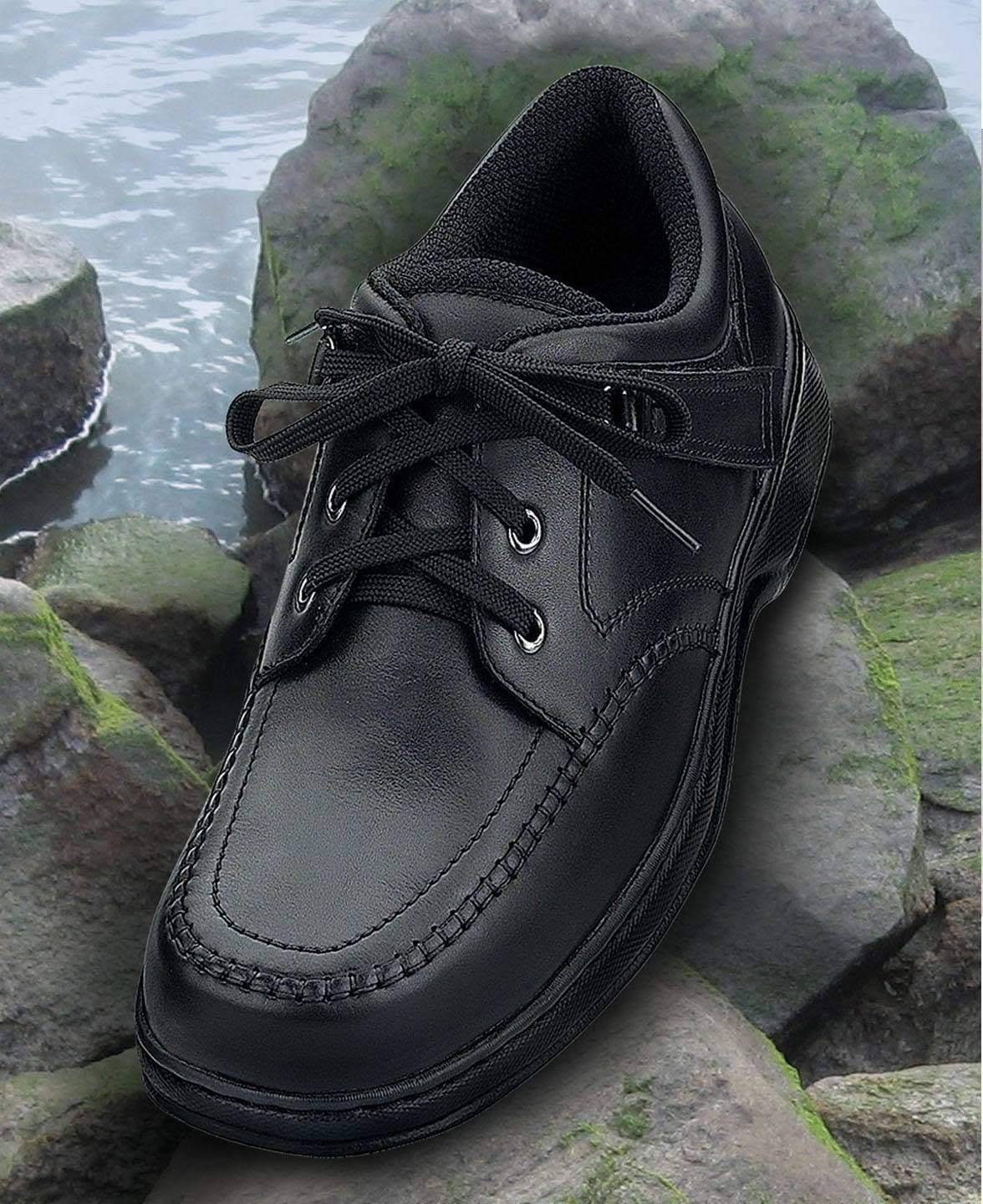 Black Leather Men&s Shoes B8063