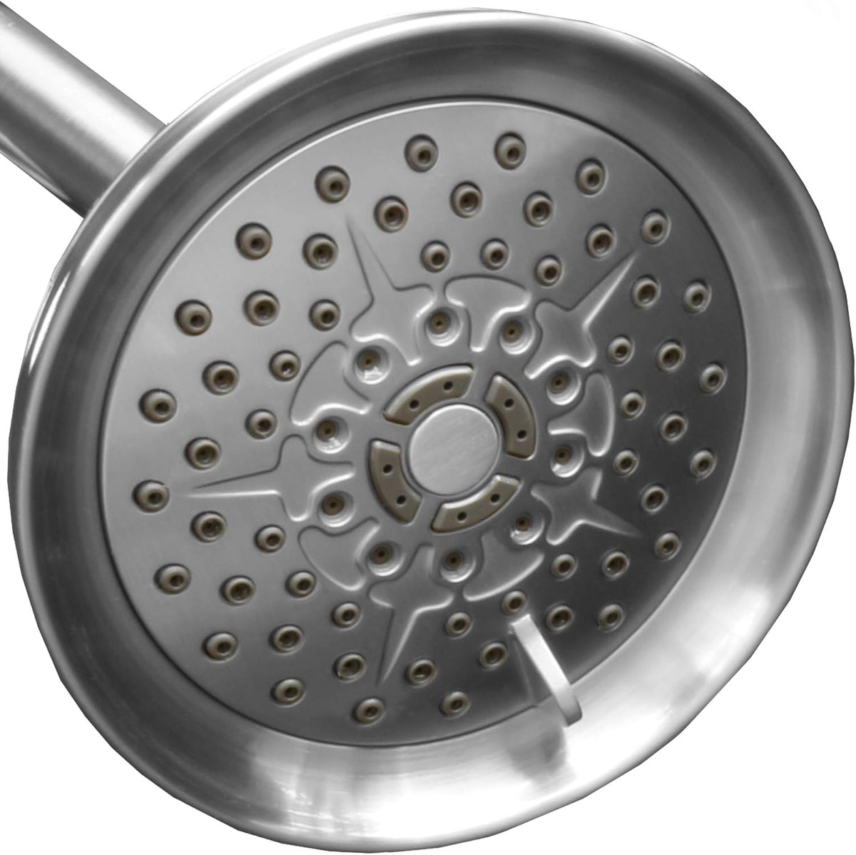 Brushed Nickel 5 inch Adjustable High Pressure Shower Head, Pack of 2 J30406