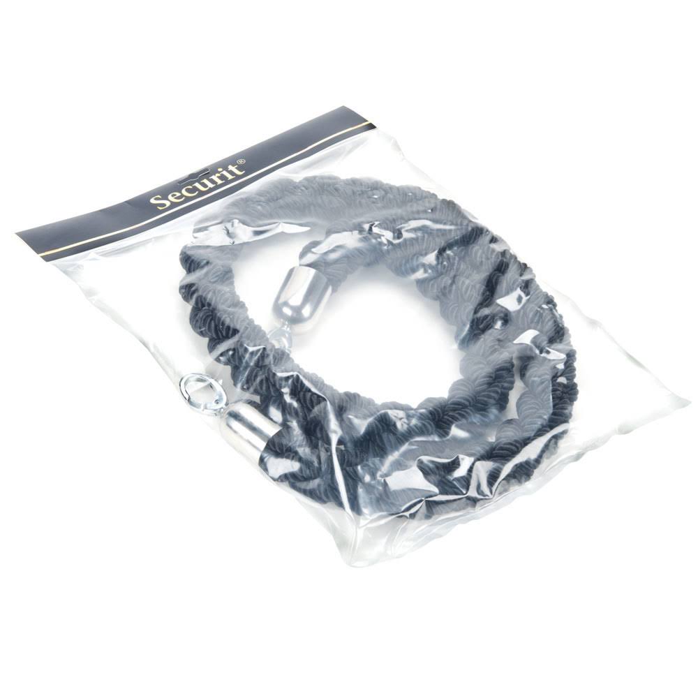 Chrome Black Braided Barrier Rope H84264