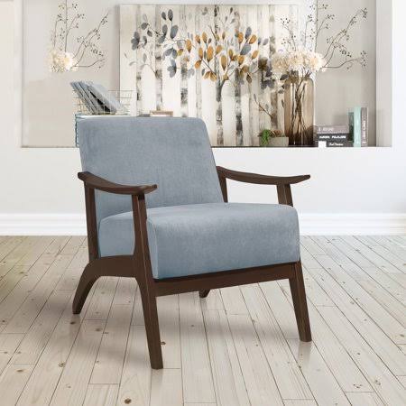 Blue Gray Accent Chair T7777