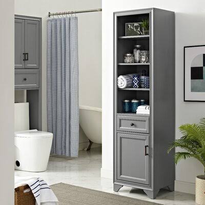Gray Linen Cabinet X468485
