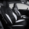 White Nappa Leather Car Seat Cover A8899