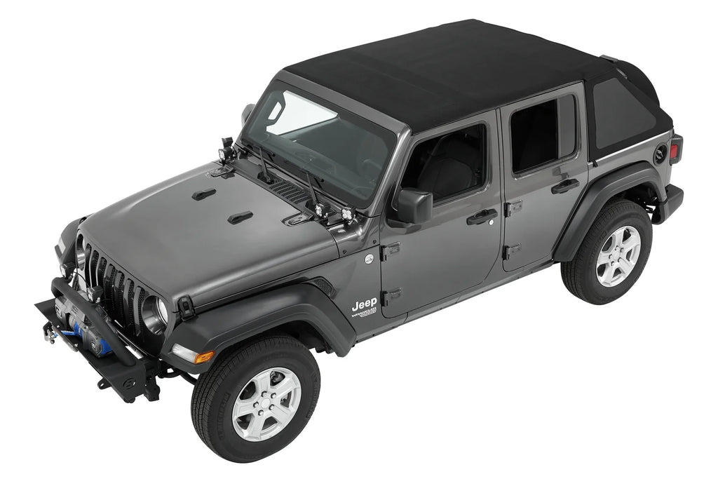 Black Twill Trektop for 4-Door Jeep Wrangler JL T210