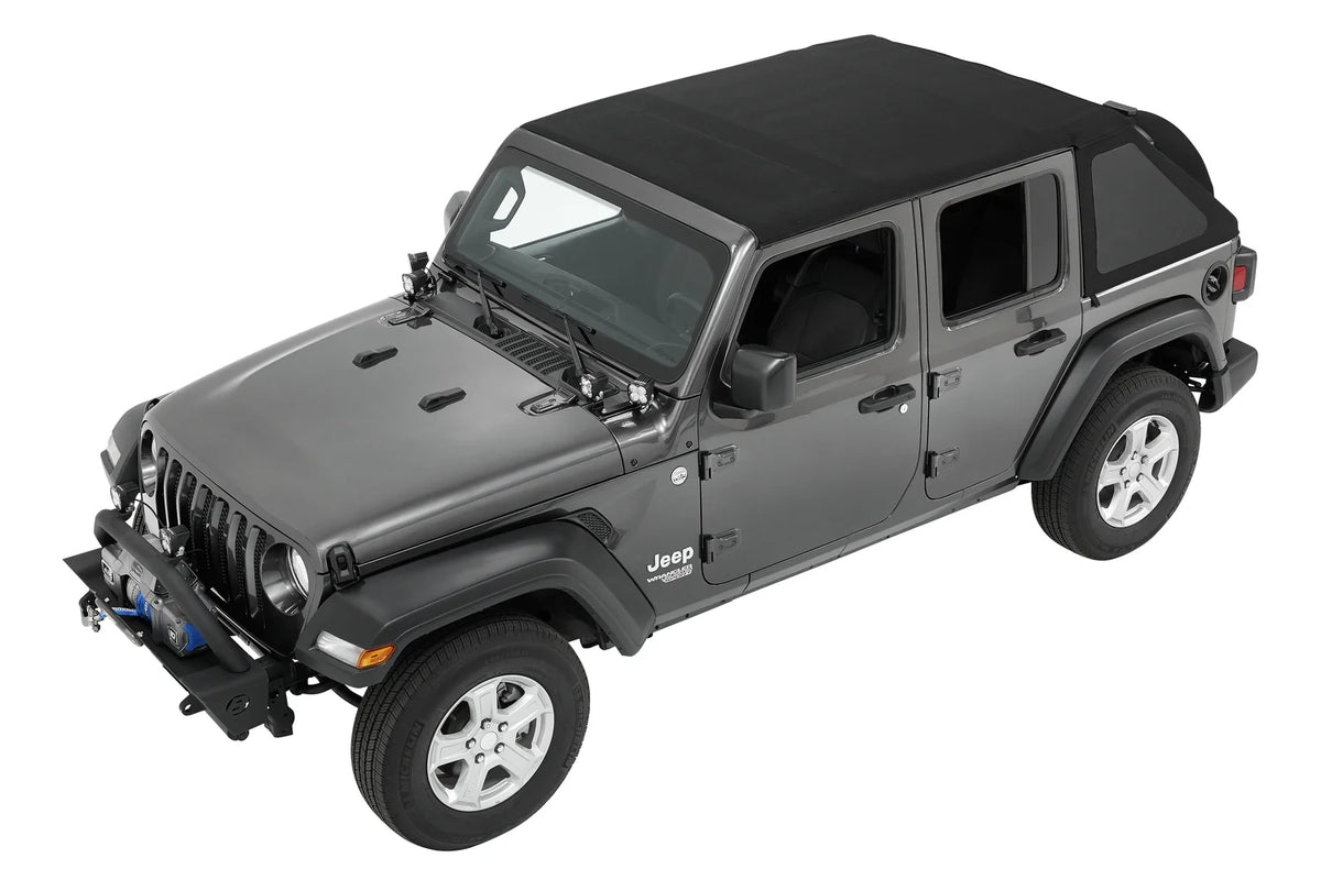 Black Twill Trektop for 4-Door Jeep Wrangler JL T210