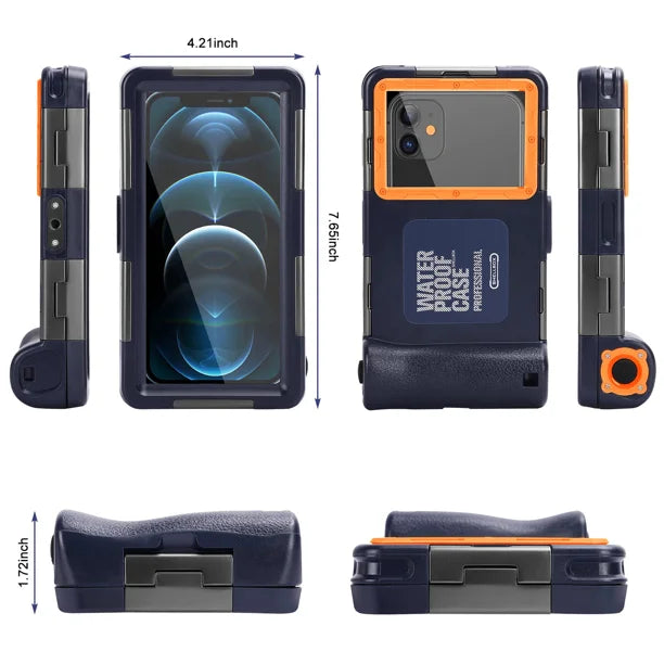 Waterproof Protective Case for Phones Up to 6.9 Inch with Lanyard S39310