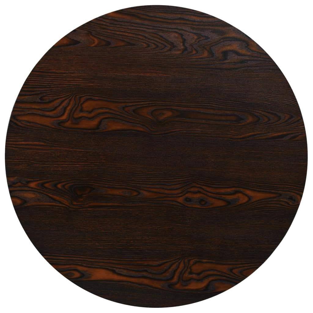 Oak Color MDF and Steel Bistro Table L30643
