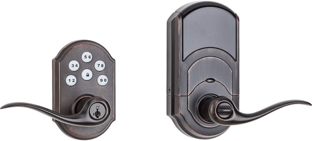 Satin Nickel SmartCode Leverset O748481