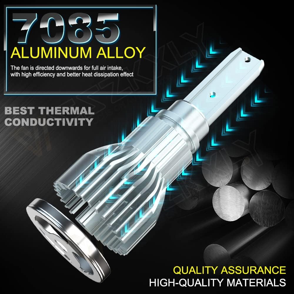 H13 9008 LED Headlight Bulbs Combo Kit, 6000K Bright White, Pack of 2 K894