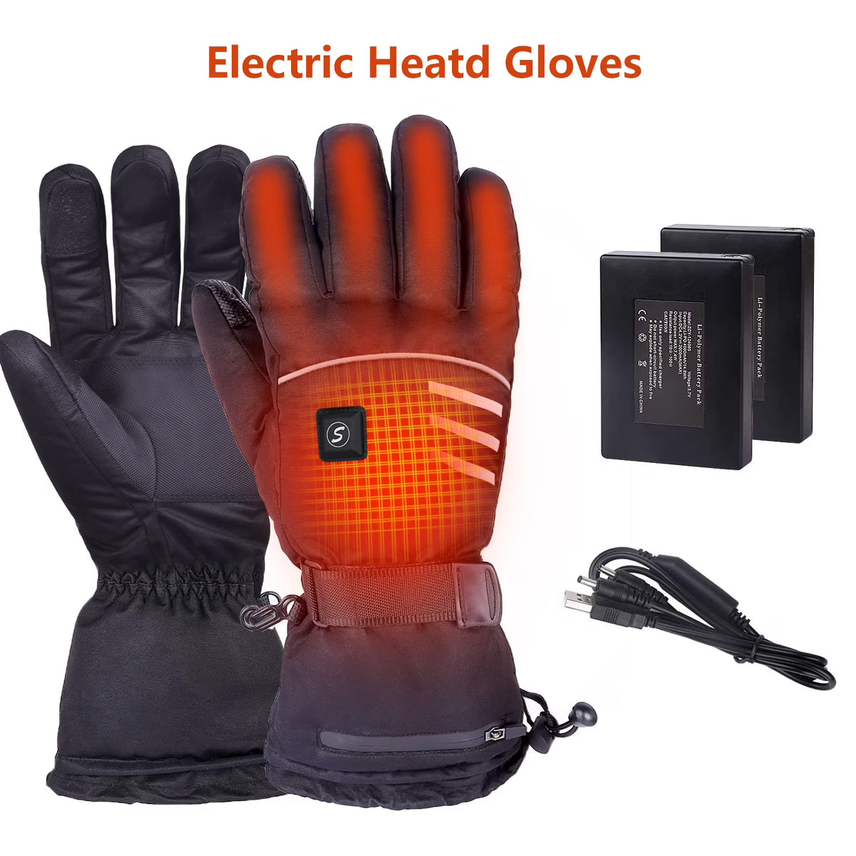 Rechargeable Battery Heated Winter Gloves G2947