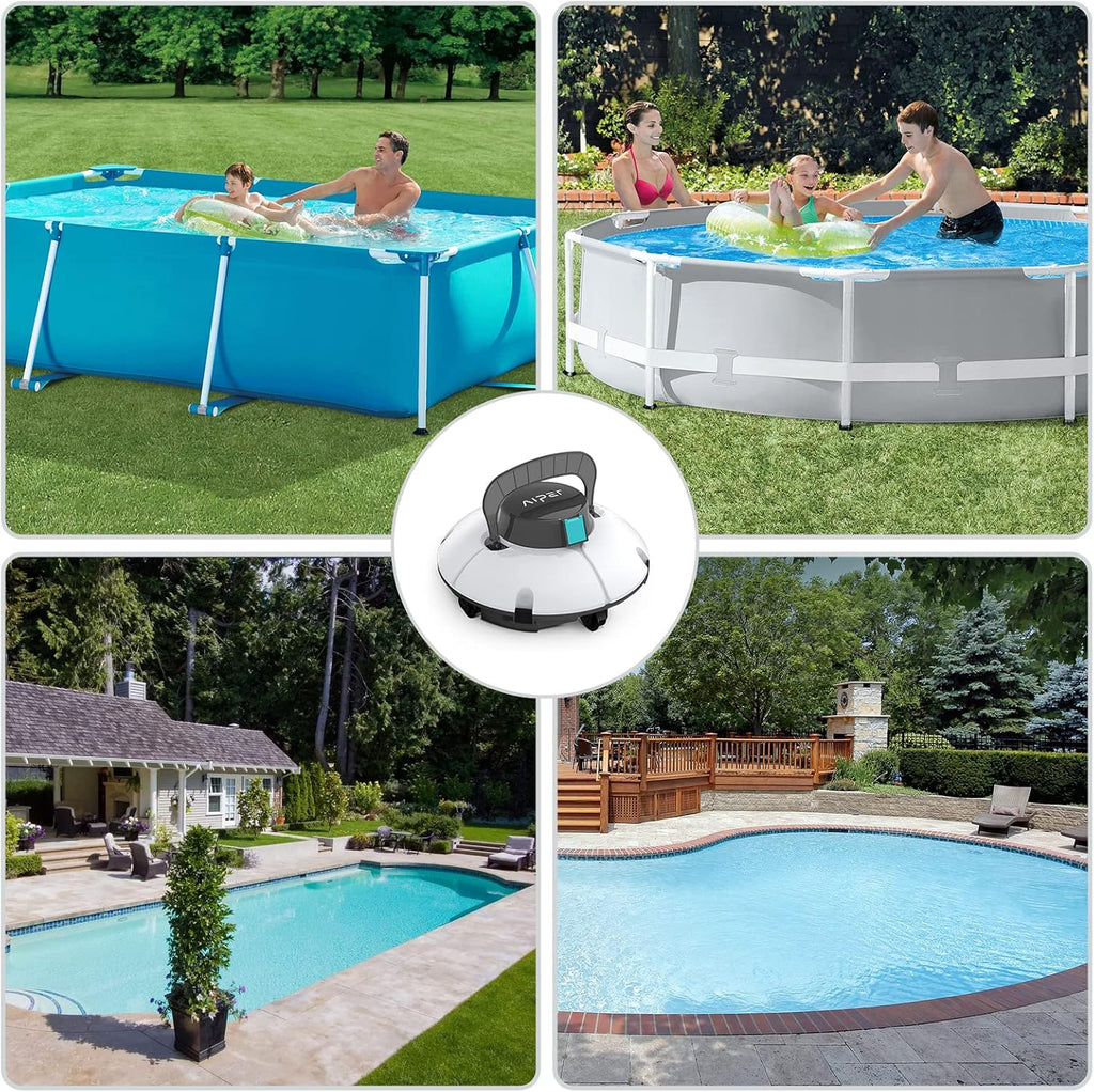 Cordless Robotic Pool Cleaner with Dual-Drive Motors G113703