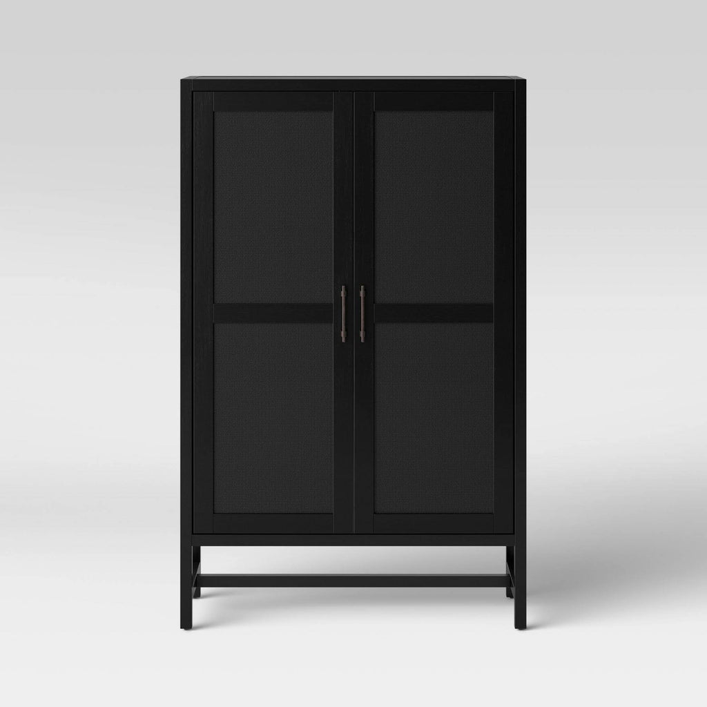 Black Library Cabinet N3140