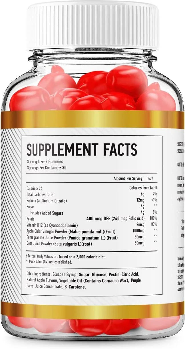 2 Pack ACV Keto Gummies Dietary Supplement 120 Gummies S44220