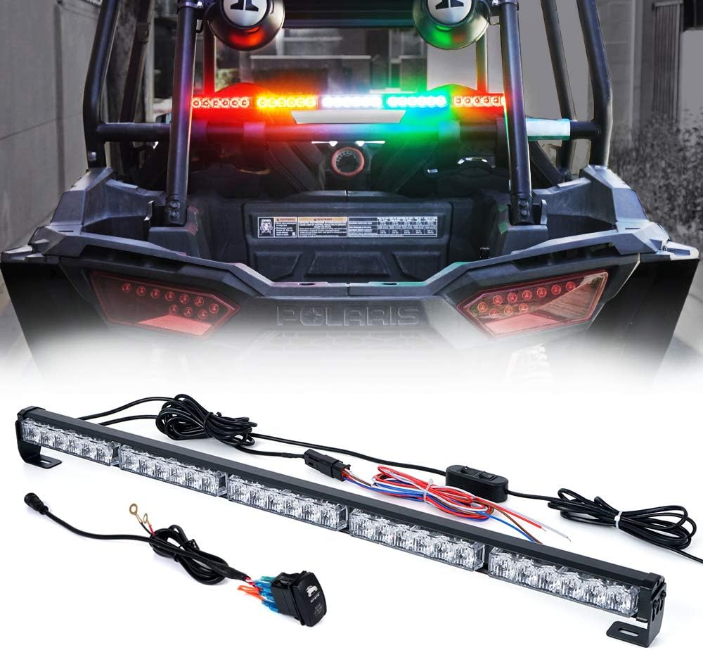 30 Inch LED Chase Strobe Light Bar with Running Turn Signal Brake Reverse Lights V36790