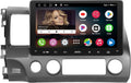 Android Double Din Car Stereo with Wireless CarPlay & Android Auto, 9inch IPS Display W68506