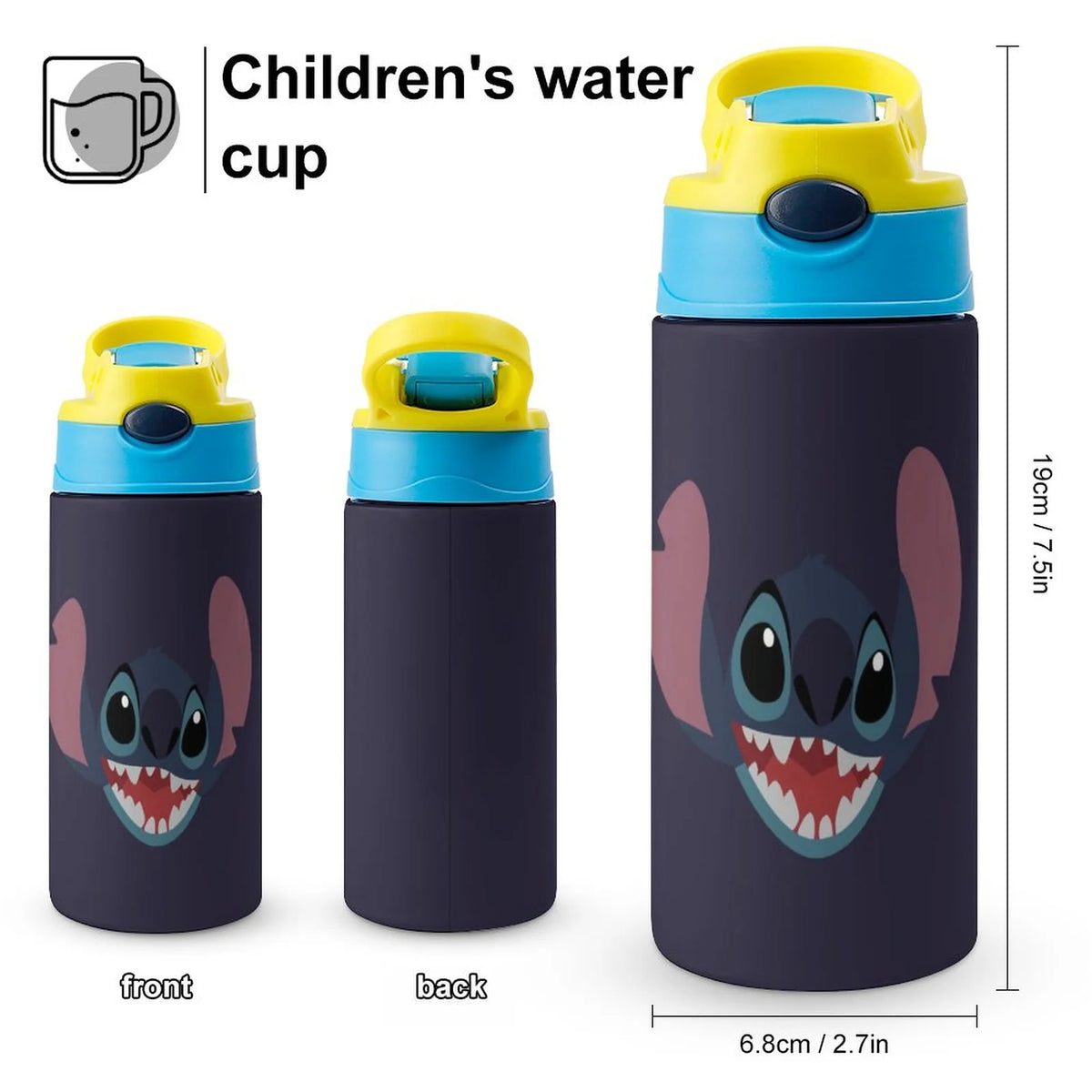 Vacuum Insulated Stainless Steel Water Bottle with Straw H872232