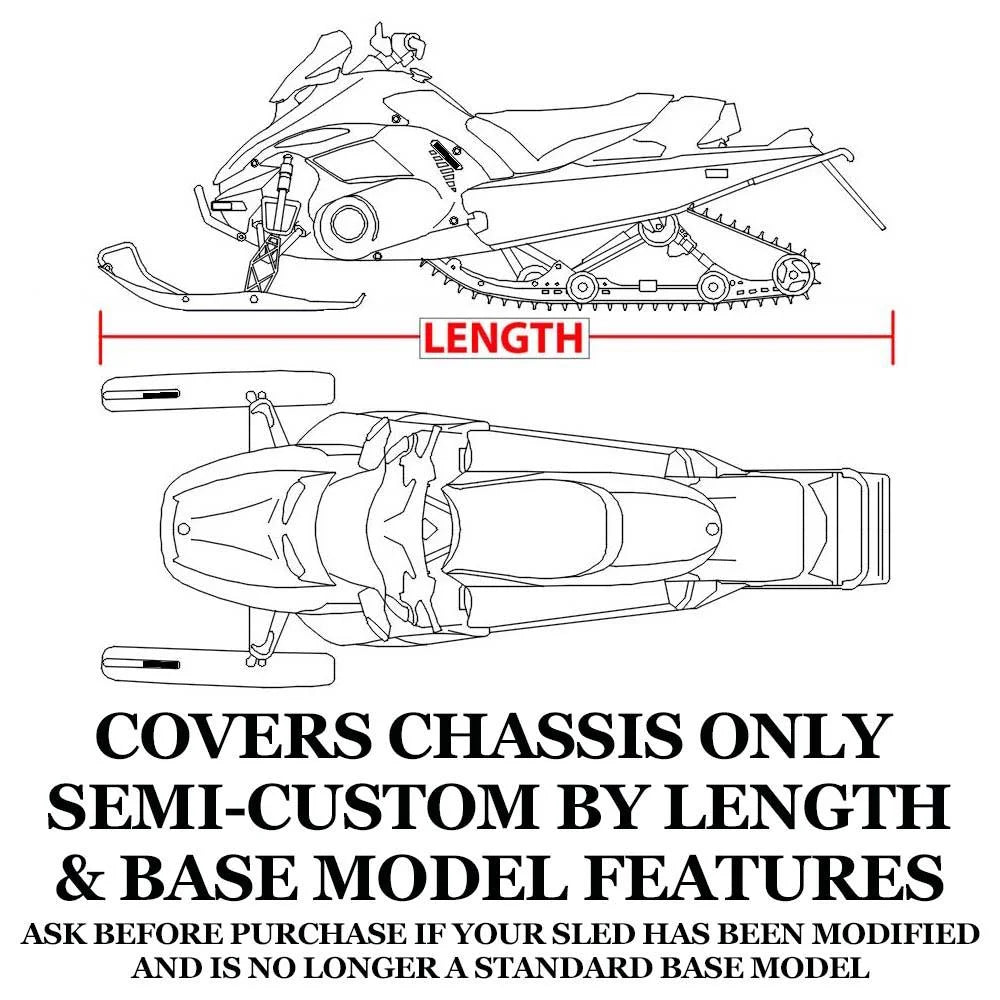 Trailerable 600 Denier Snowmobile Cover Z884559