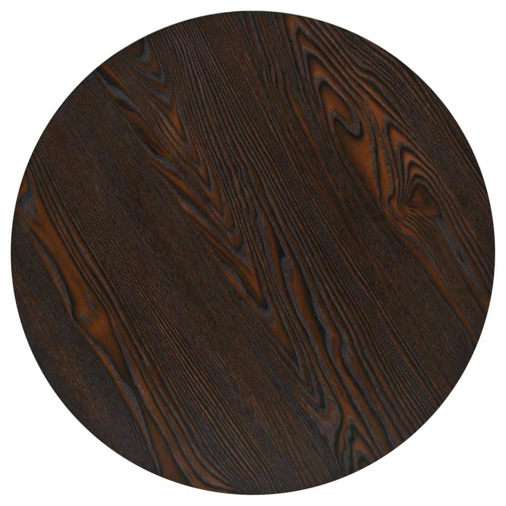 Oak Color MDF and Steel Bistro Table L30643