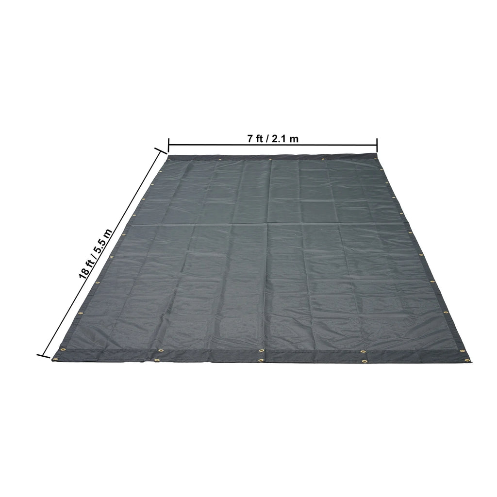 7 x 18 ft PVC 18oz Double Pockets Trailer Tarp M890662