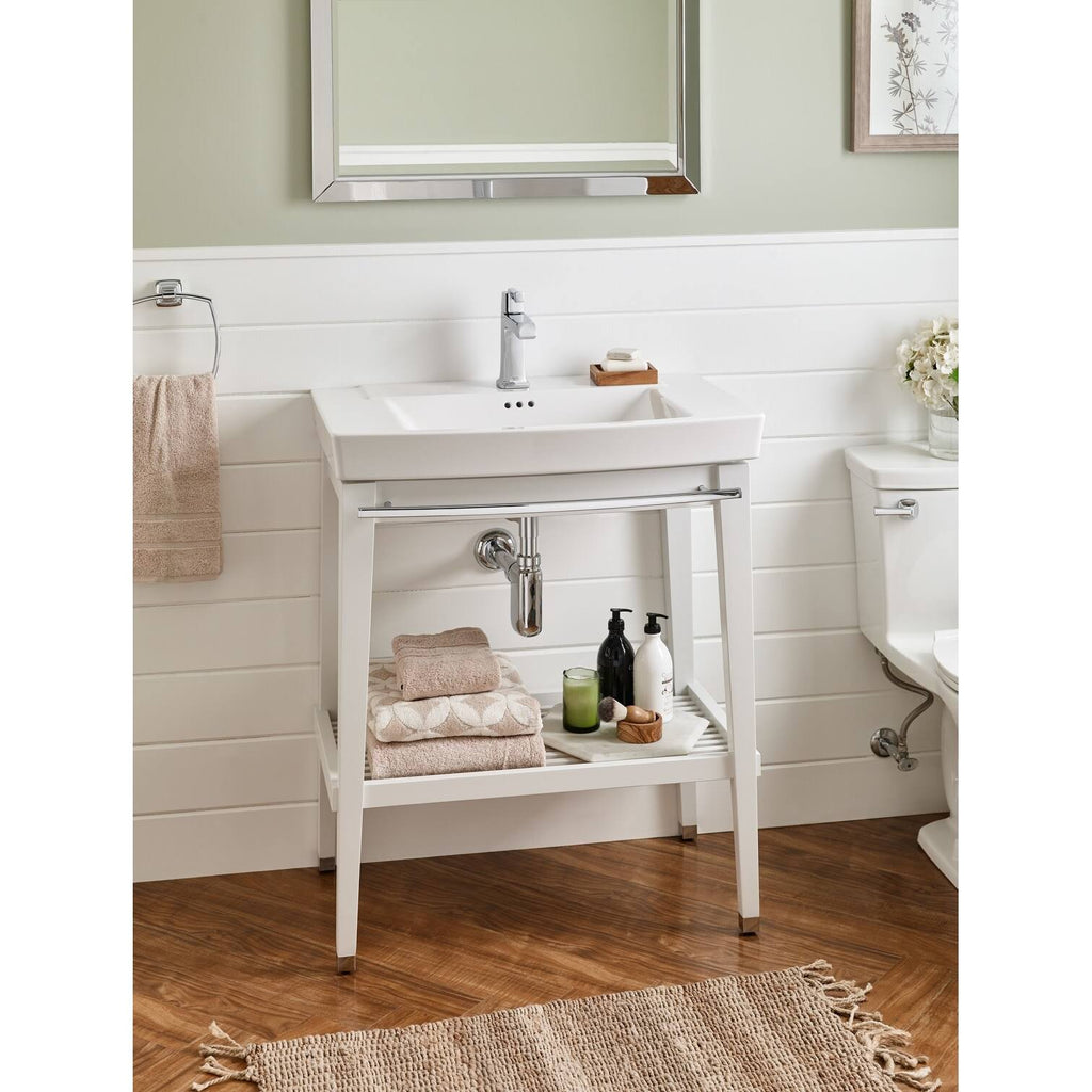 White Bathroom Sink L249