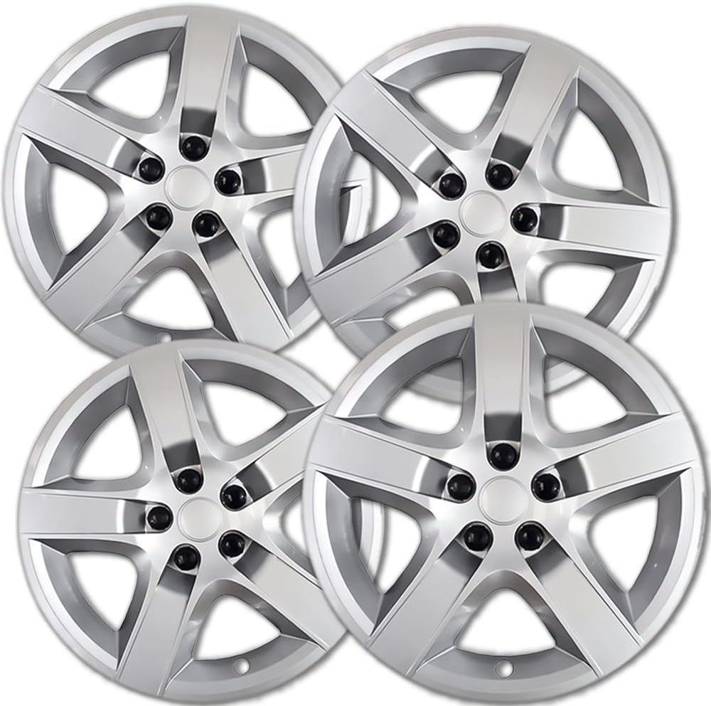 17 inch Silver Snap On Wheel Covers (Pack of 4) B833